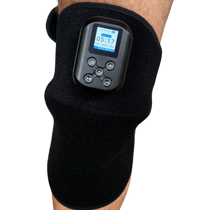 The InfraHeal Red Light Therapy Knee Wrap - Supports Knee & Shoulder Pain & Inflammation