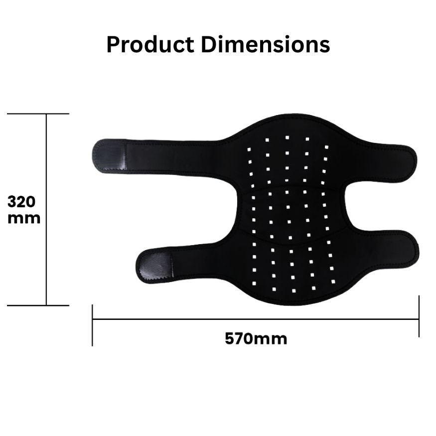 The InfraHeal Red Light Therapy Knee Wrap - Supports Knee & Shoulder Pain & Inflammation