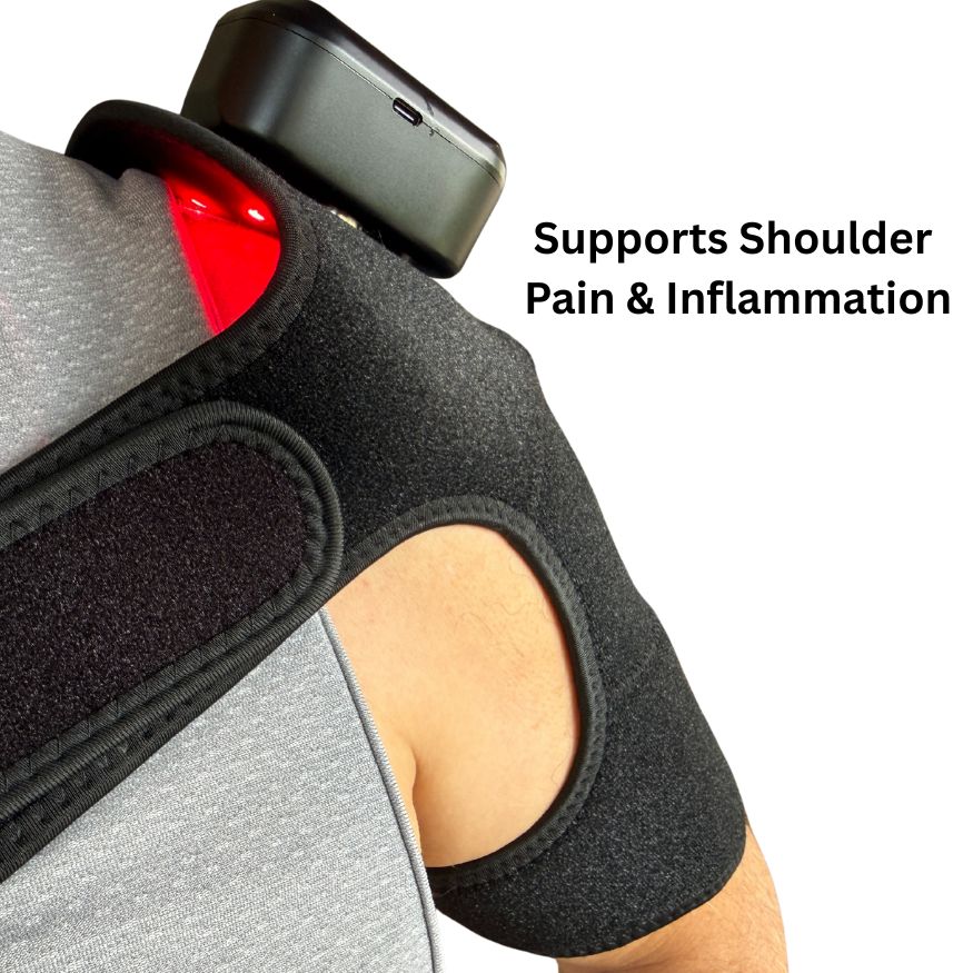 The InfraHeal Red Light Therapy Knee Wrap - Supports Knee & Shoulder Pain & Inflammation