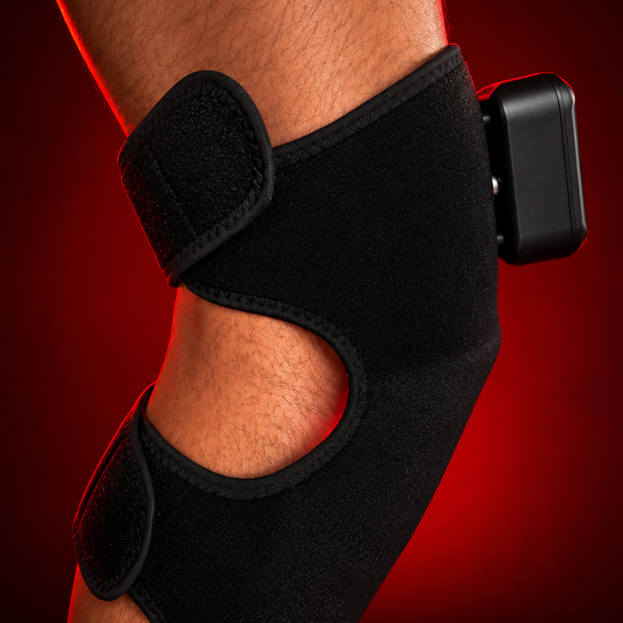 The InfraHeal Red Light Therapy Knee Wrap - Supports Knee & Shoulder Pain & Inflammation