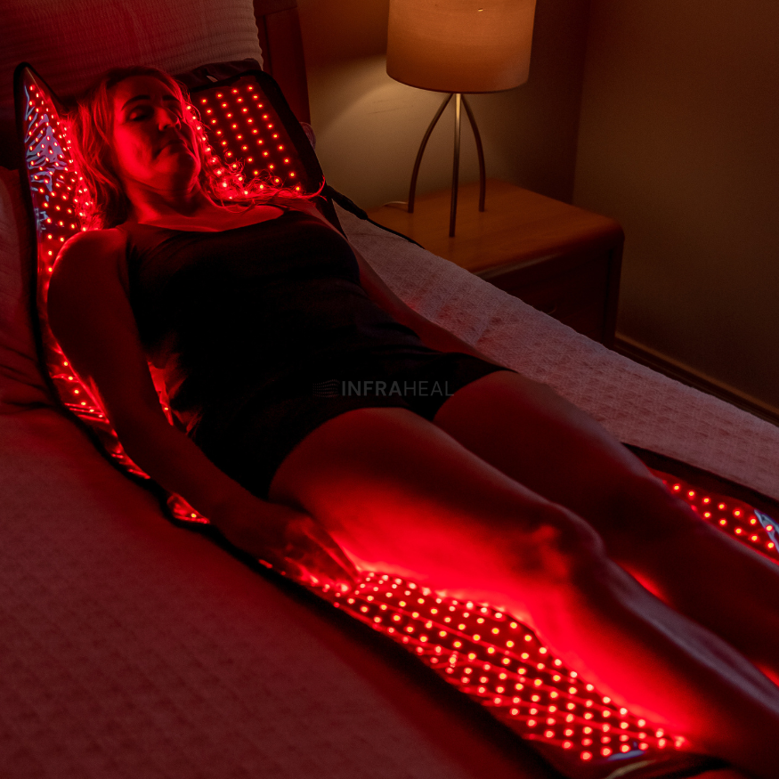 UPGRADE InfraHeal Red Infrared Light Therapy Mat: Full Body Treatment
